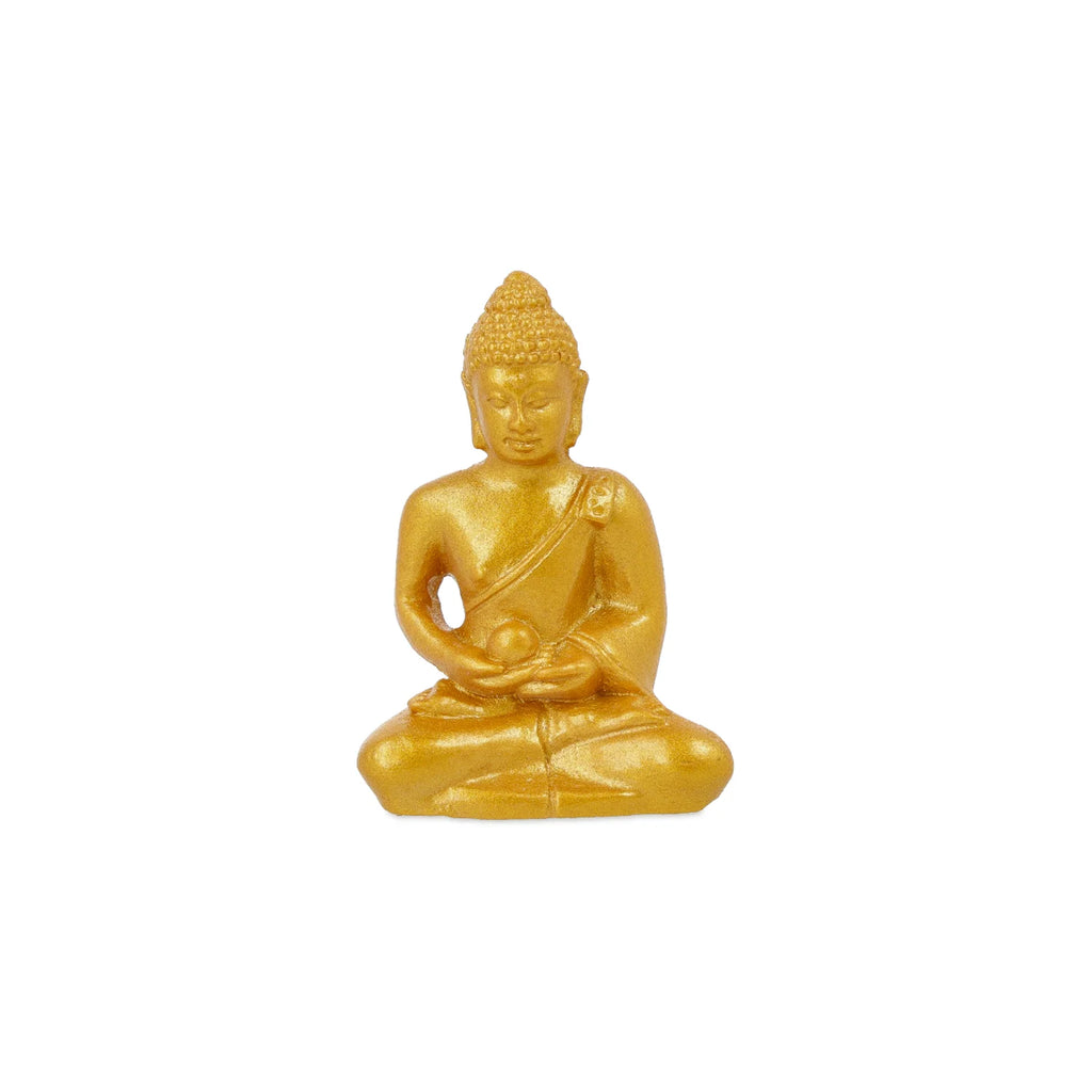 Goudkleurig meditatieboeddhabeeldje