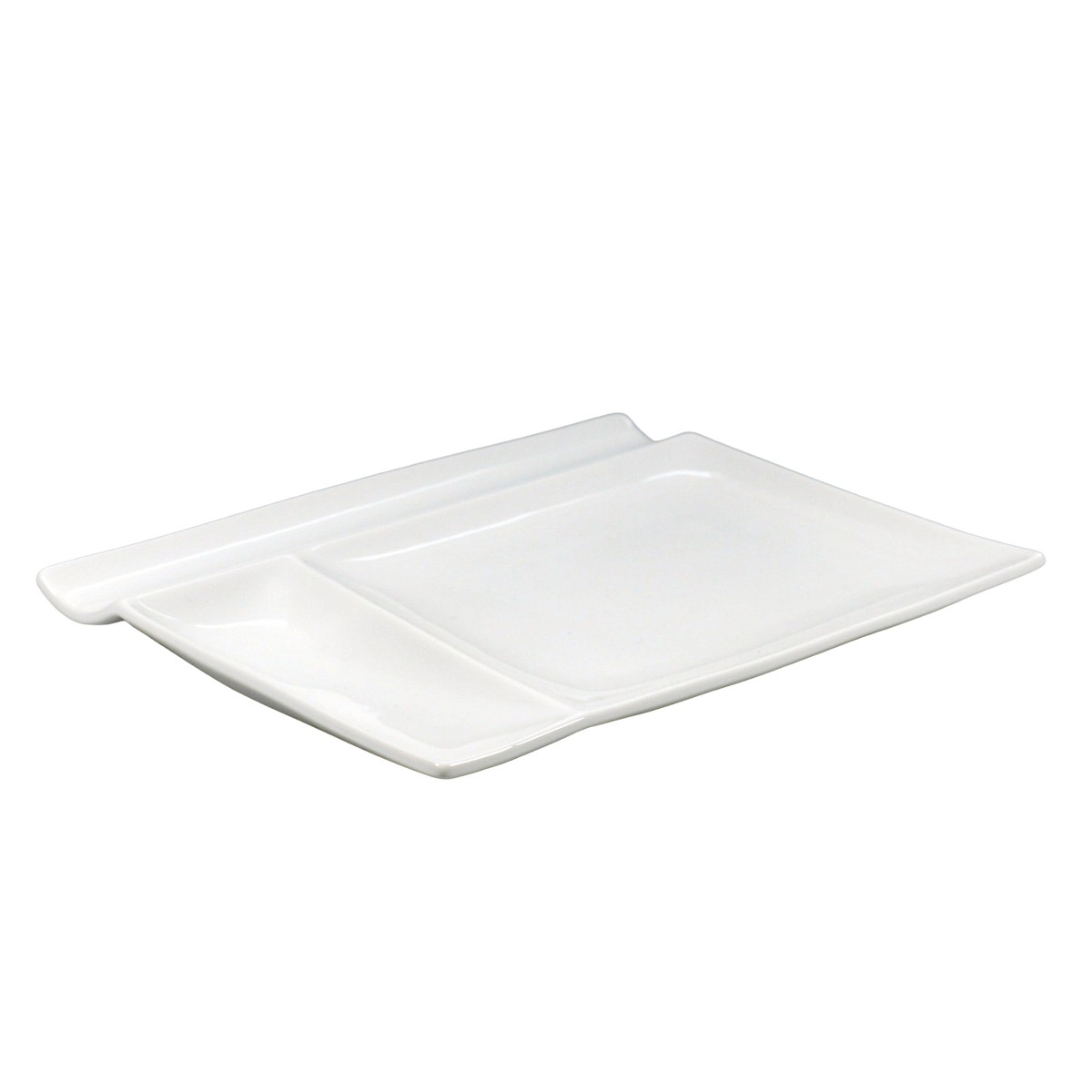 Vrijstaande productfoto: Palet bord Isola wit - groot