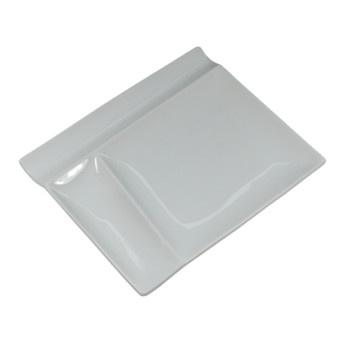 Vrijstaande productfoto: Palet bord Isola wit - groot