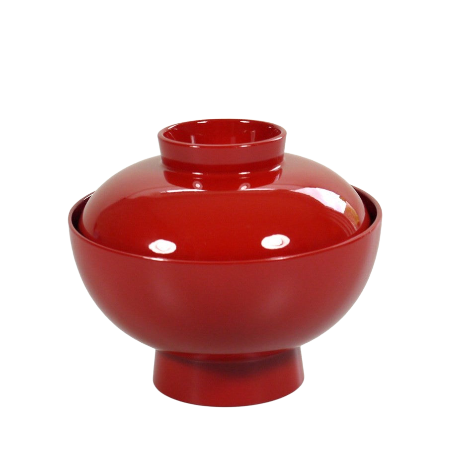 Vrijstaande productfoto: Dekschaal Japans lak rood