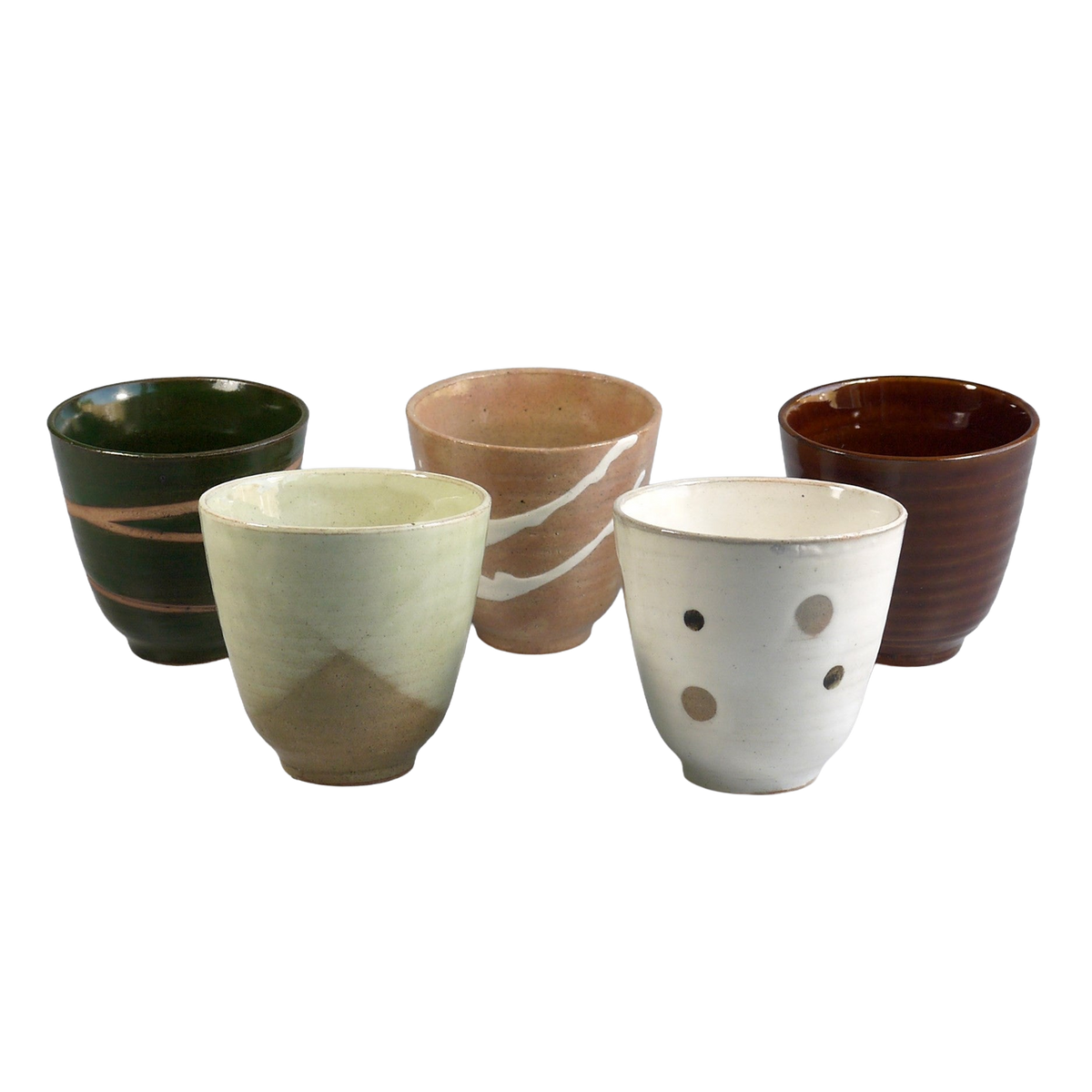 Vrijstaande productfoto: Set van 5 theebekers Takumi