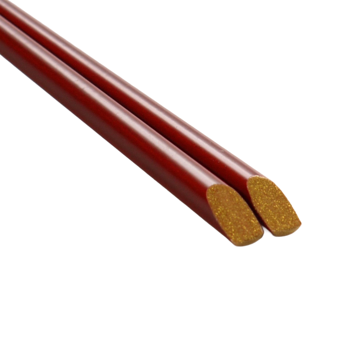 Vrijstaande productfoto: Eetstokjes rood / goud