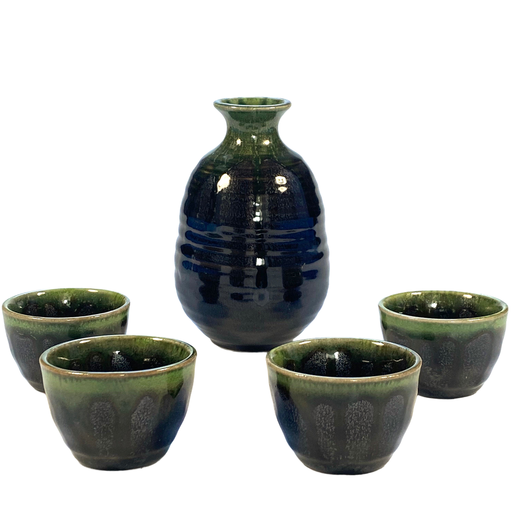 Vrijstaande productfoto: Sake set groen
