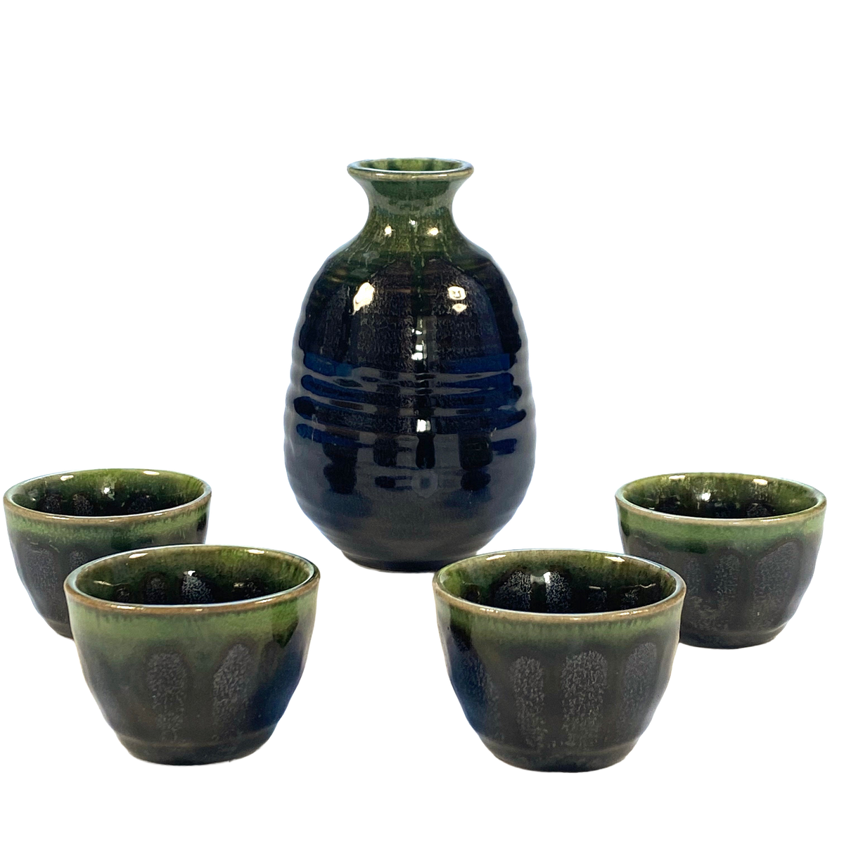 Vrijstaande productfoto: Sake set groen