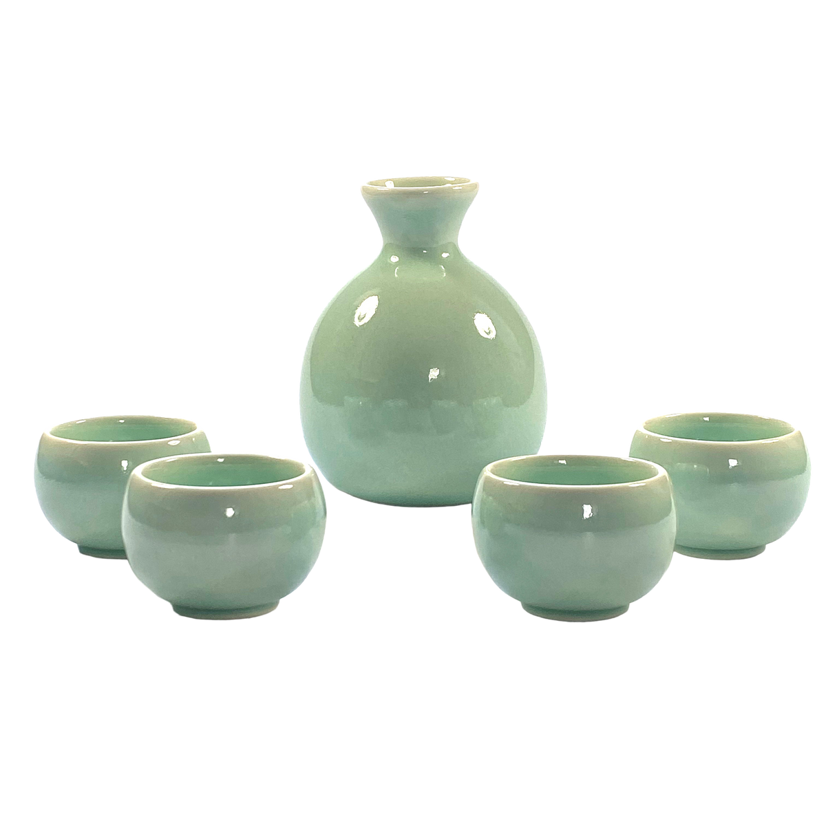 Vrijstaande productfoto: Sake set celadon