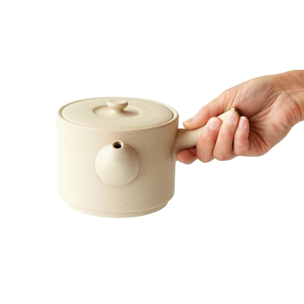 Vrijstaande productfoto: Theepot Iroiro beige