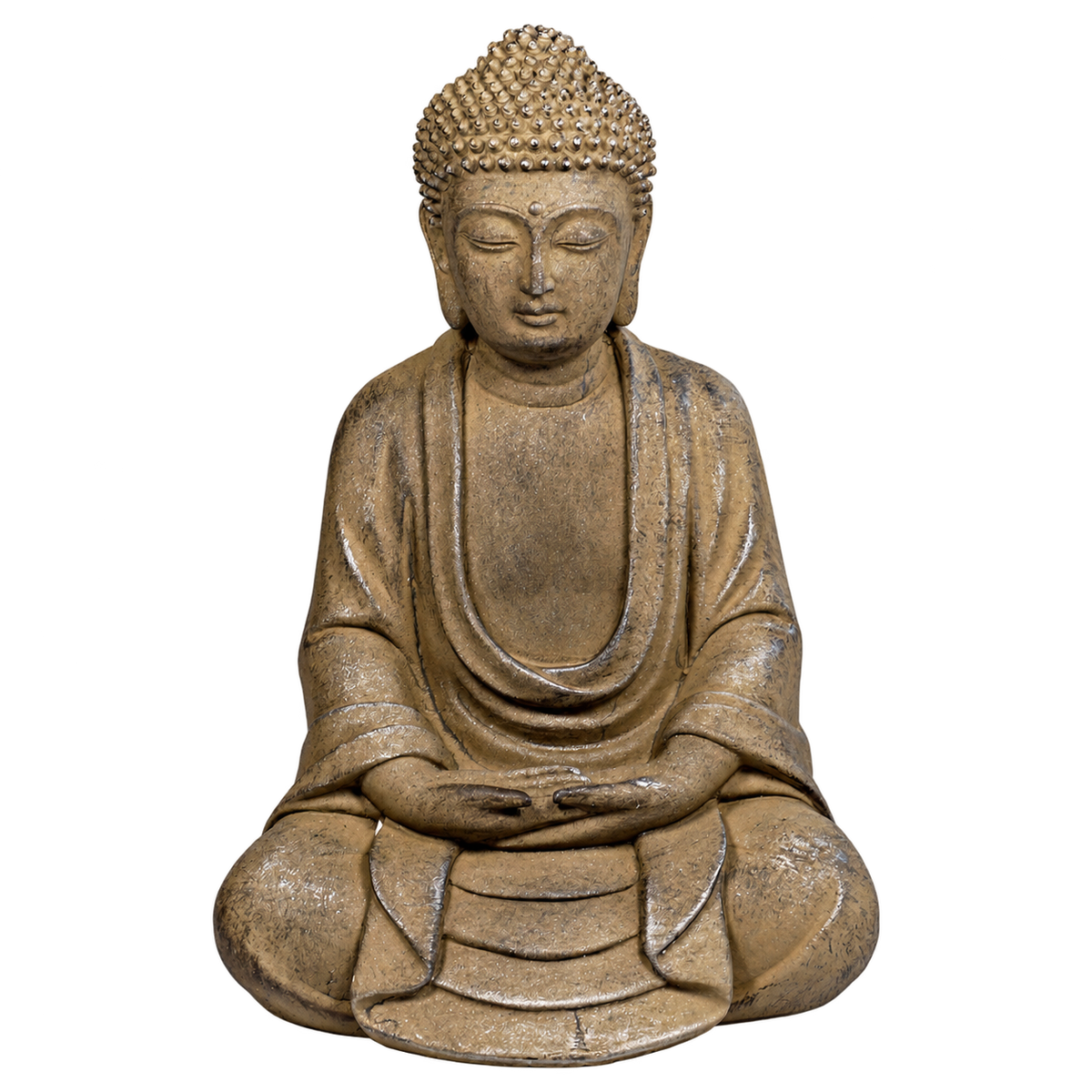 Boeddhabeeld Amitabha, vrijstaand op transparante achtergrond