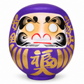 Daruma 15 cm paars — Japanse Daruma-wenspop van 15 cm
