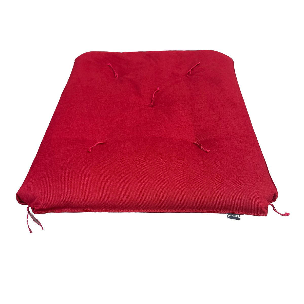 Meditatiemat NL kleur, rood onderaanzicht, vrijstaand