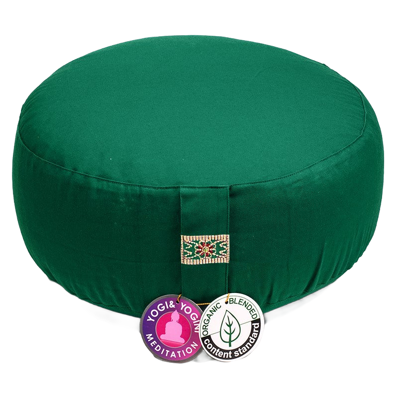 Meditatiekussen groen bio