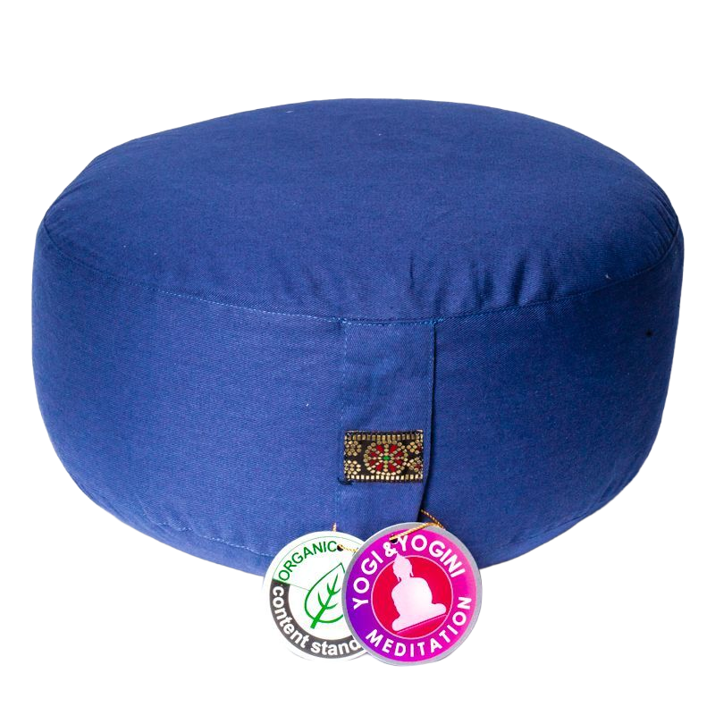 Meditatiekussen leisteen blauw bio
