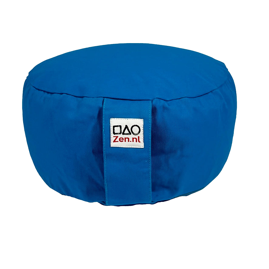 Meditatiekussen Organic Basic Blue, vrijstaand
