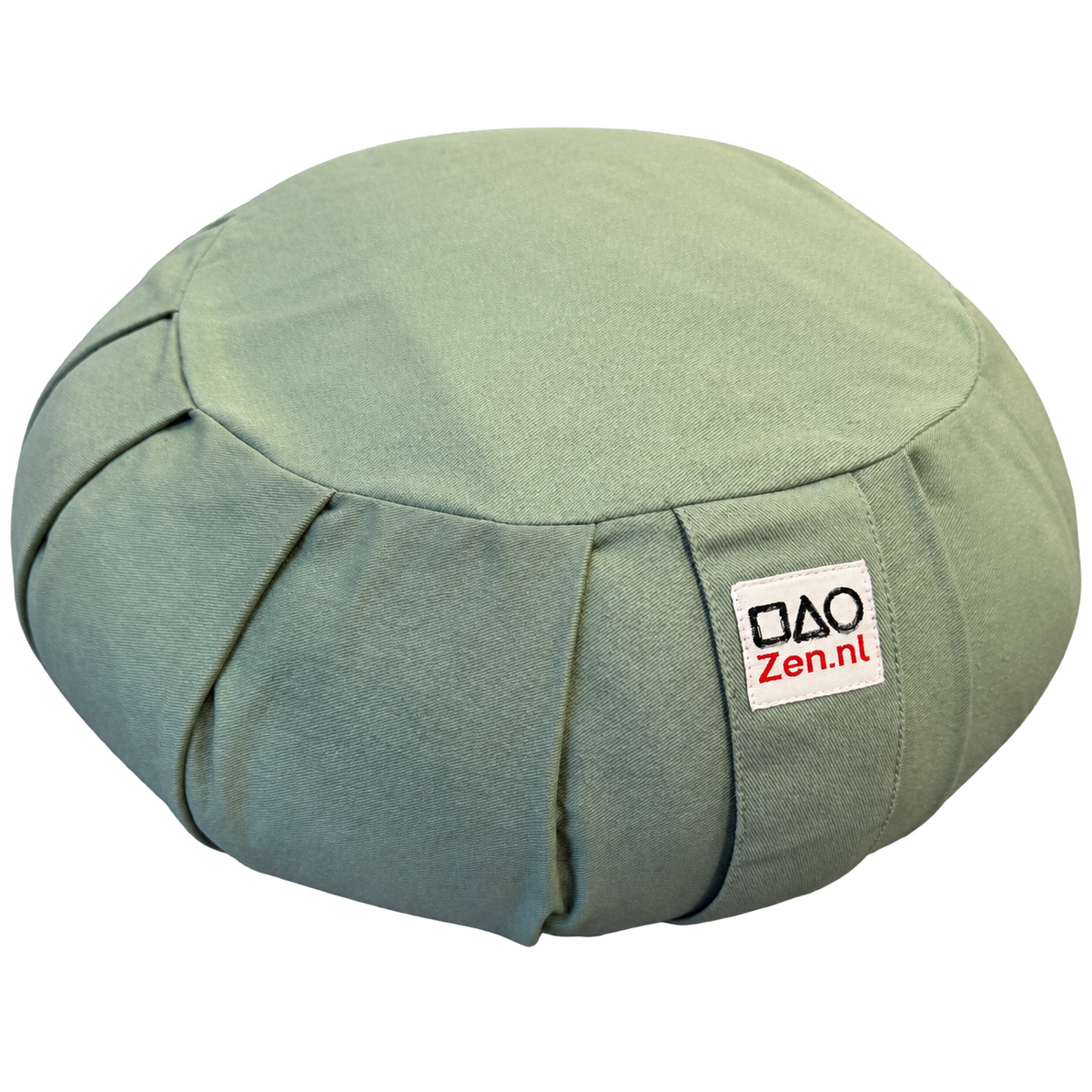 Meditatiekussen Organic Basic geplooid lichtgroen