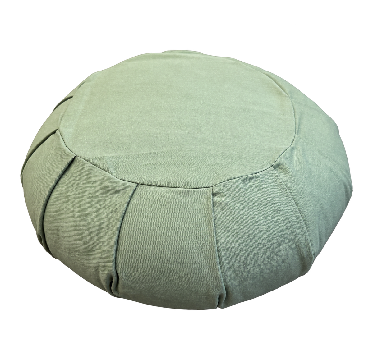Meditatiekussen Organic Basic geplooid lichtgroen