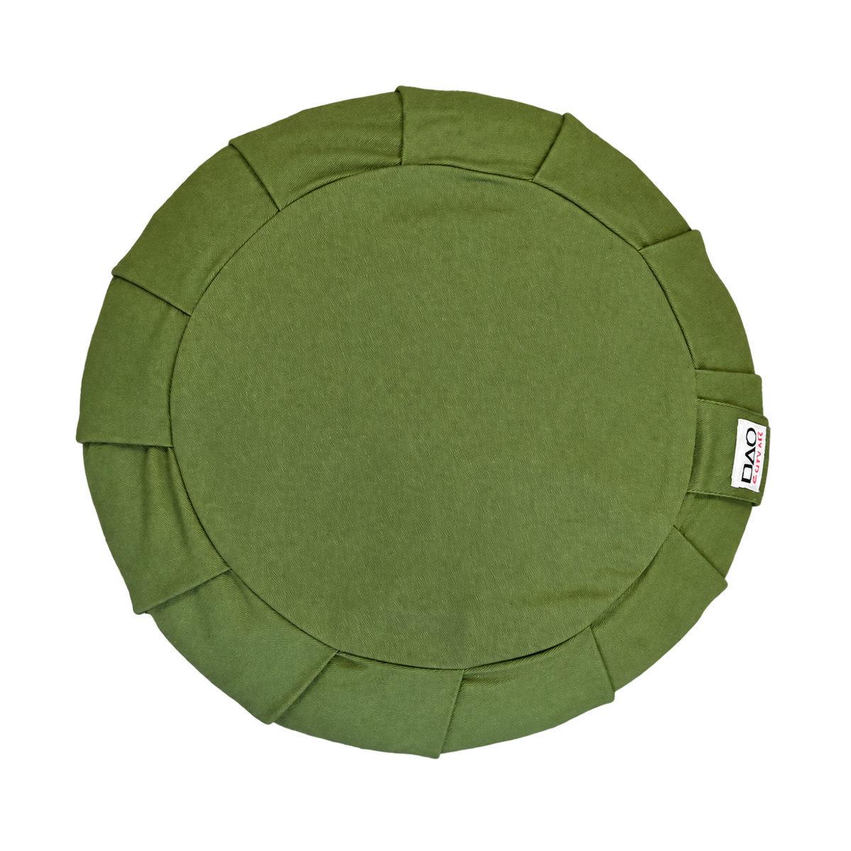 Meditatiekussen Organic Basic geplooid olijfgroen