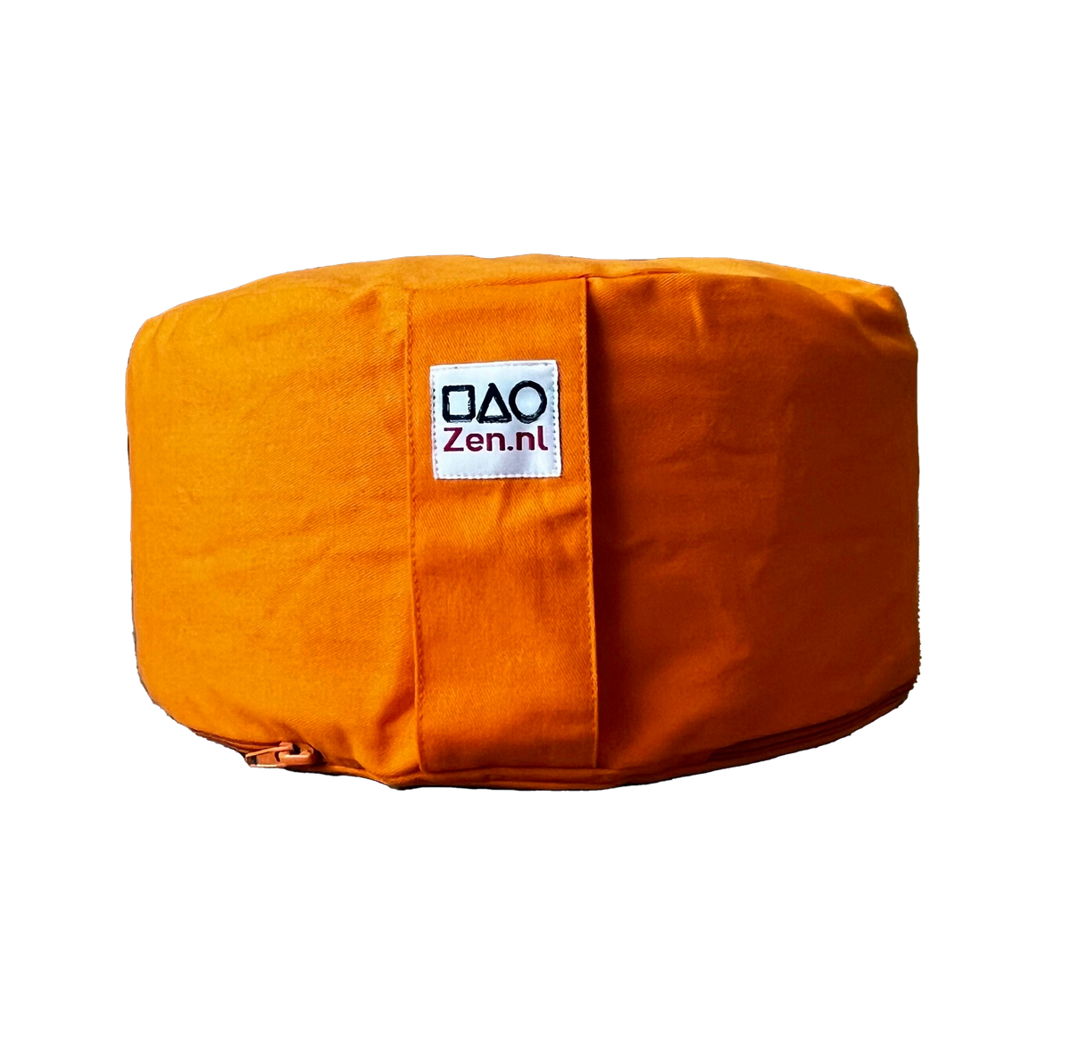Oranje meditatiekussen Organic Basic, vrijstaand