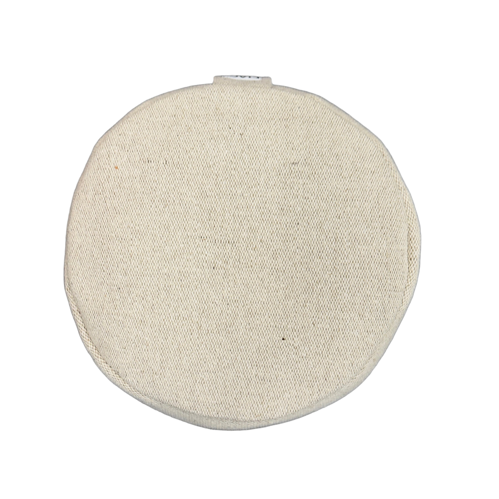 Meditatiekussen Organic Jute, bovenaanzicht, vrijstaand
