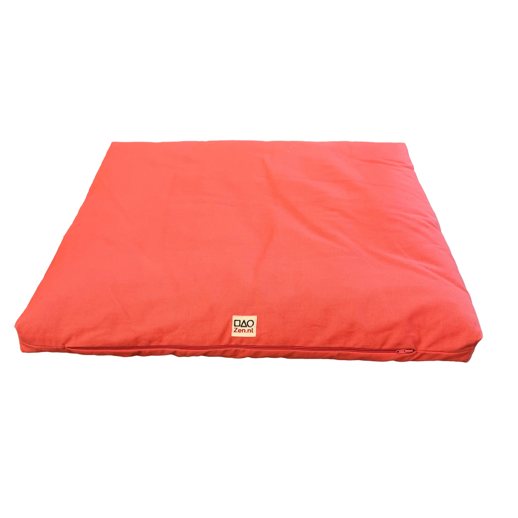 Meditatiemat Organic Basic Pink S, zijaanzicht, vrijstaand