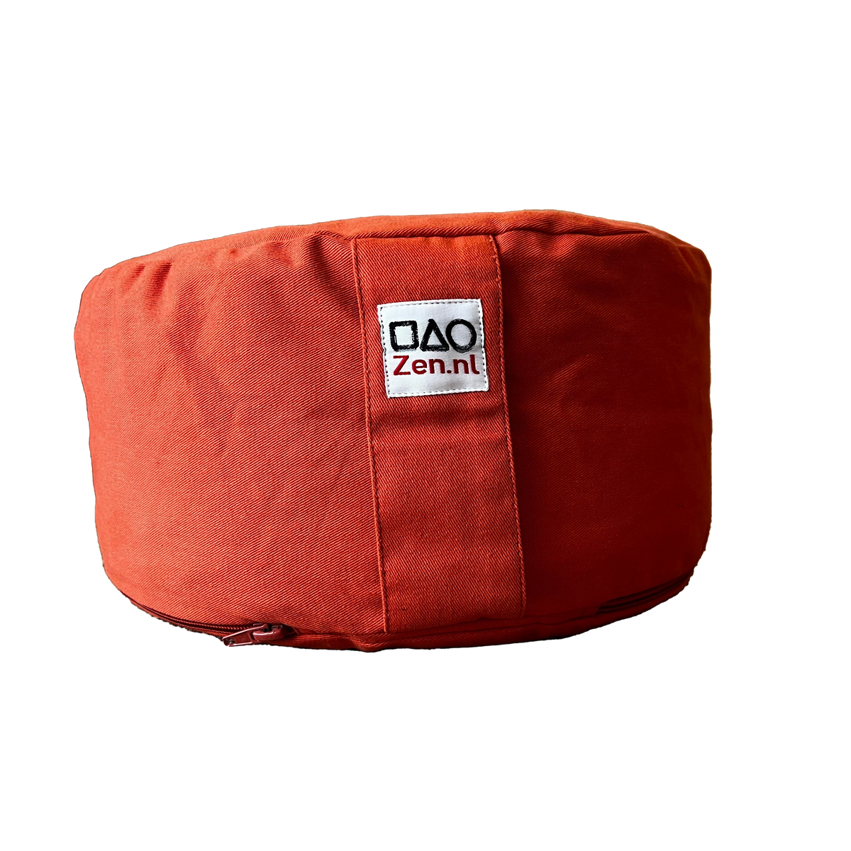 Meditatiekussen Organic Basic Salmon Pink, zijaanzicht, vrijstaand