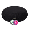Yogi & Yogini Meditatiekussen zafu Japanse stijl zwart biokatoen
