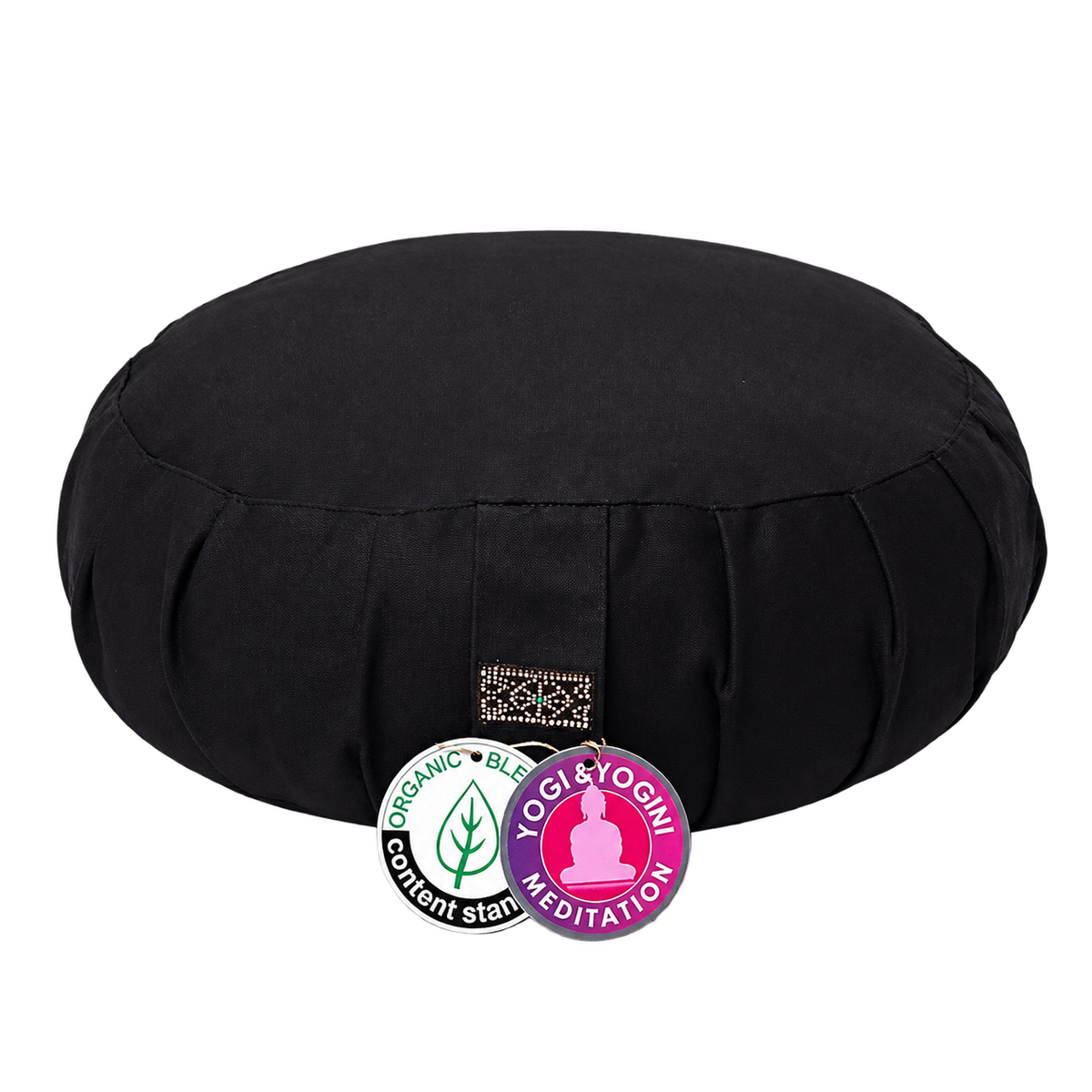 Yogi & Yogini Meditatiekussen zafu Japanse stijl zwart biokatoen