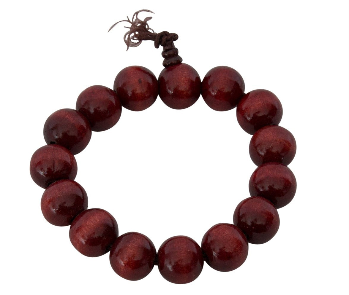 Mala armband - rozenhout 14 mm