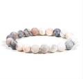 Mala armband - roze zebra jaspis
