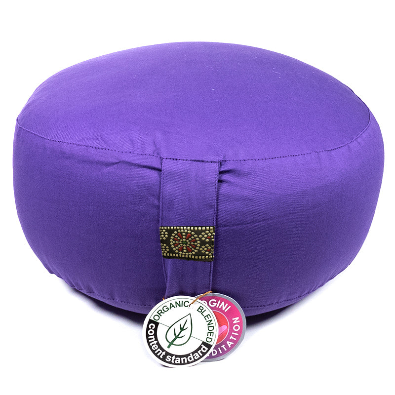 Meditatiekussen Yogi Yogini 33x17 cm violet bio