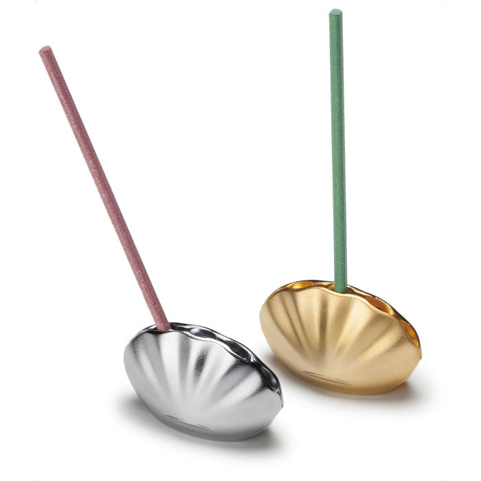 Wierookhouder Kolip Shell zilver