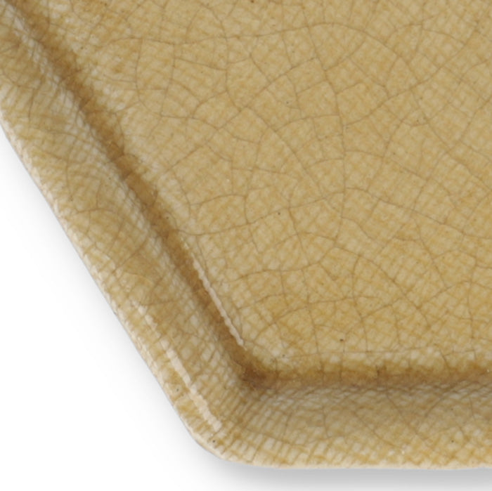 Wierookschaal Hexagon goudbruin