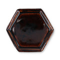 Wierookschaal Hexagon donkerbruin