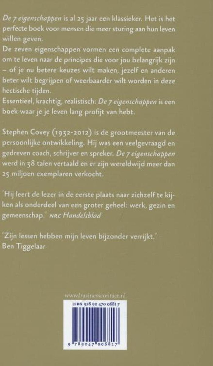 De zeven eigenschappen voor succes in je leven