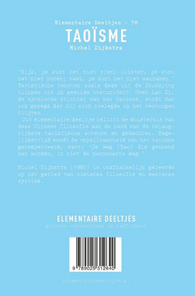 Elementaire Deeltjes 78 - Taoïsme