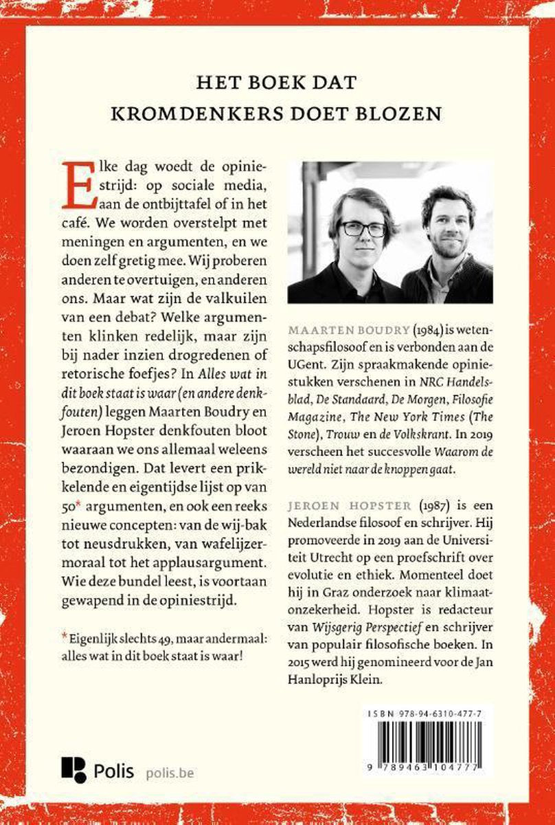 Alles wat in dit boek staat is waar (en andere denkfouten)