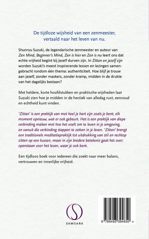Zitten en jezelf zijn